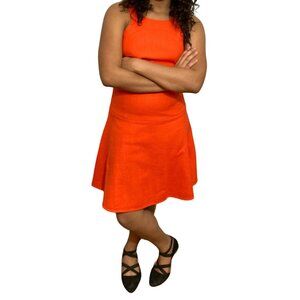 Anthropologie 4 Collection Orange Dress Women's 6